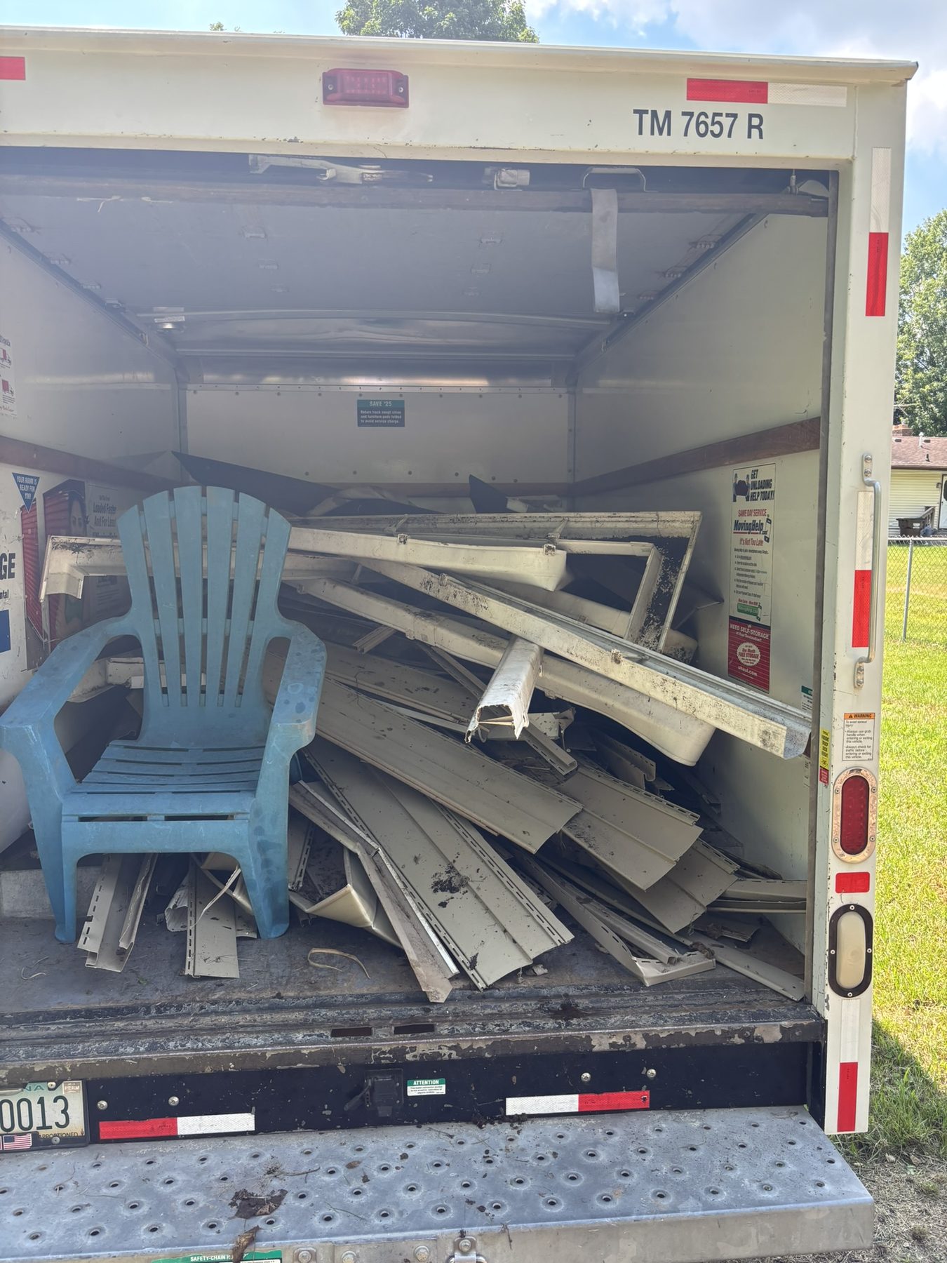 Junkernauts truck loaded with debris from a cleanup job